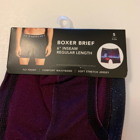 American Eagle boxer brief . Fly front , jersey , 6” inseam , regular length SM - Picture 3 of 5